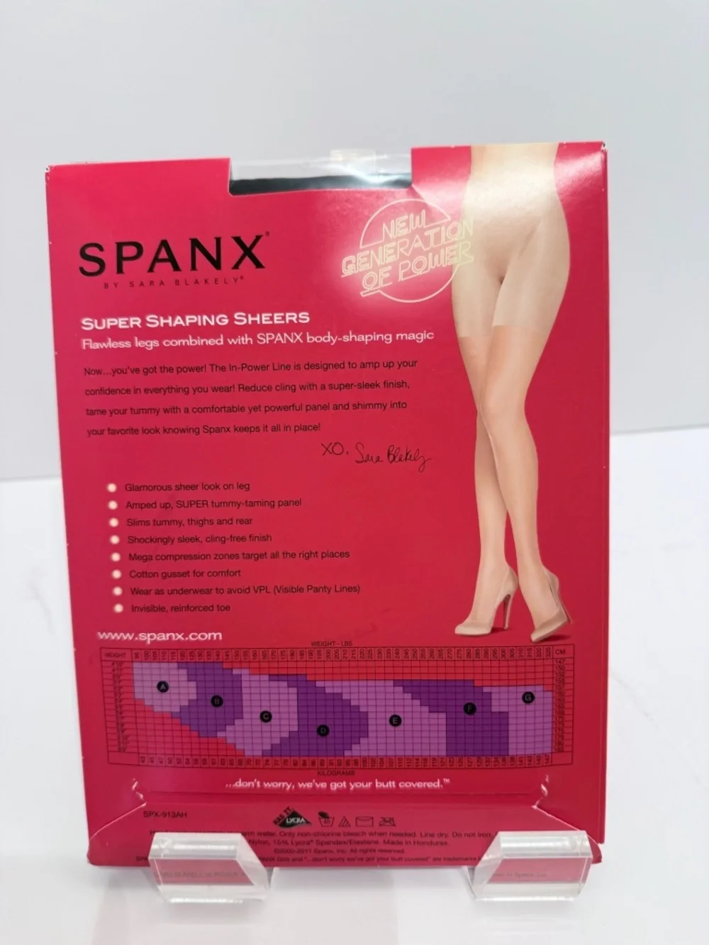 SPANX In-Power Line, Super Shaping Sheers, Black, Size B